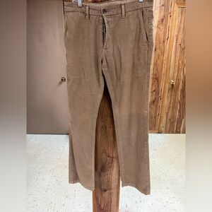 Grown & Sewn Premium Corduroys Tannish Brown. Men’s Slim Straight, Regular Rise